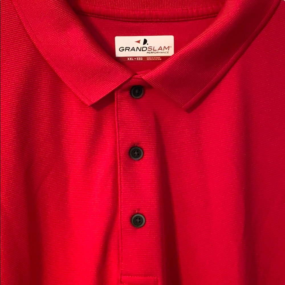 Grand Slam Bright Pink Men’s Golf Polo 2XL XXL